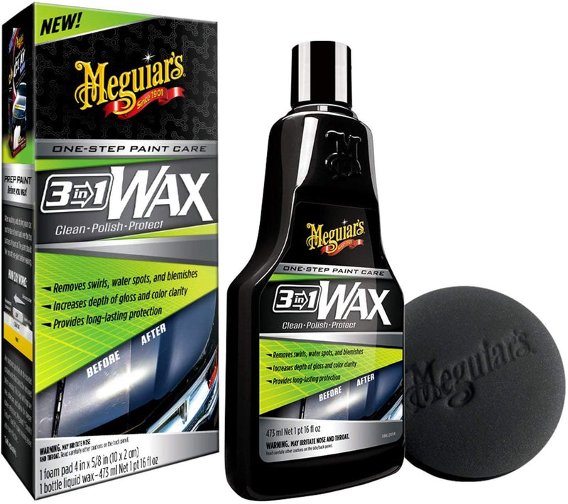 Meguiar's 3-in-1 Wax G191016EU 473ml Car Polish & Protect