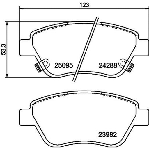DON Front Brake Pad Set PCP1057
