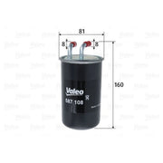 Valeo Fuel Filter Element 587108