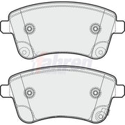 Fahren Front Brake Pad Set FBP3706