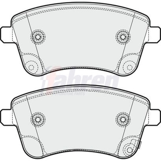 Fahren Front Brake Pad Set FBP3706