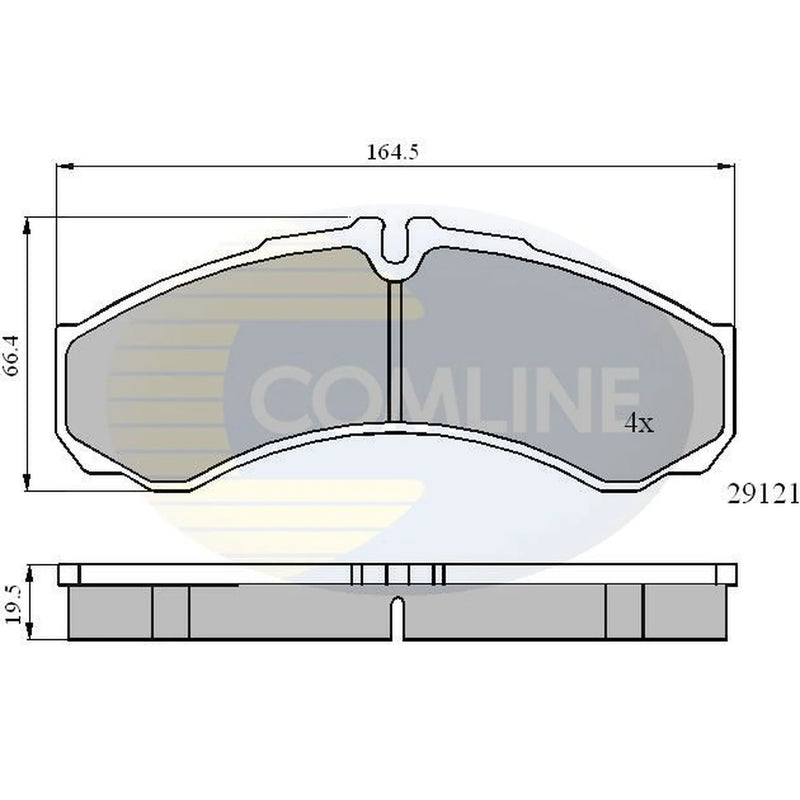 Comline 4 x Rear Brake Pad Set CBP0931