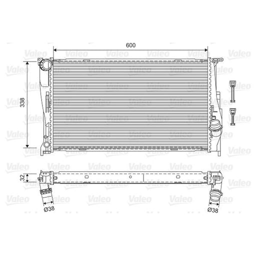 Valeo Engine Radiator 701601