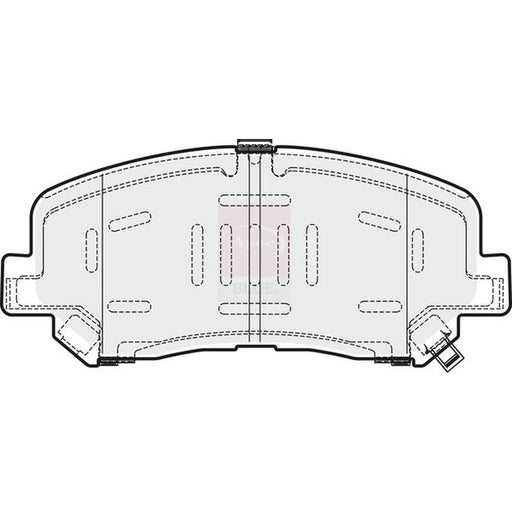 Apec Front Brake Pad Set PD3728