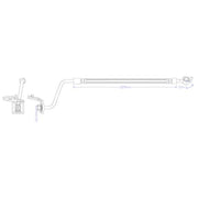 Juratek Brake Hydraulic Hose Line Rear Right JBH1556R