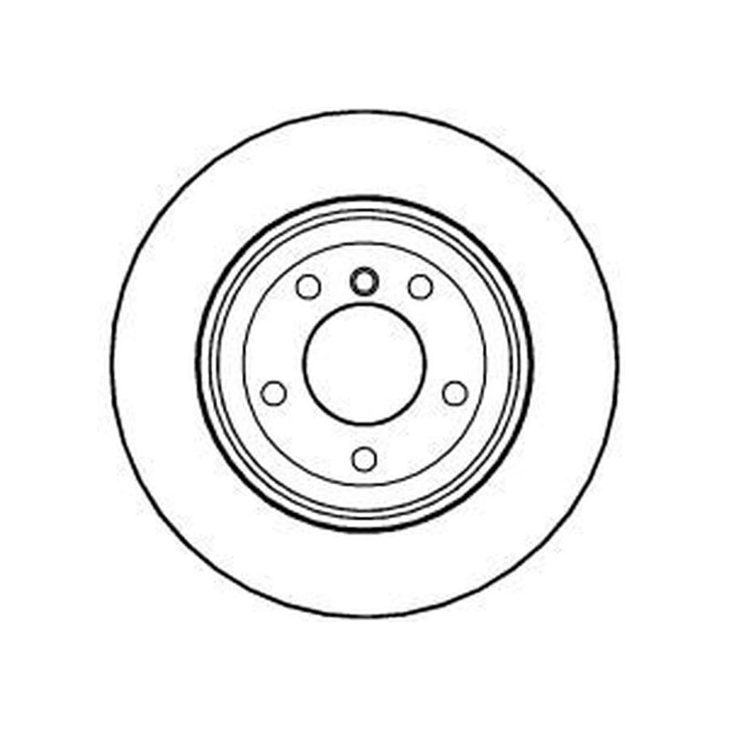 Abtex 2 x Vented Rear Brake Discs BD1024V