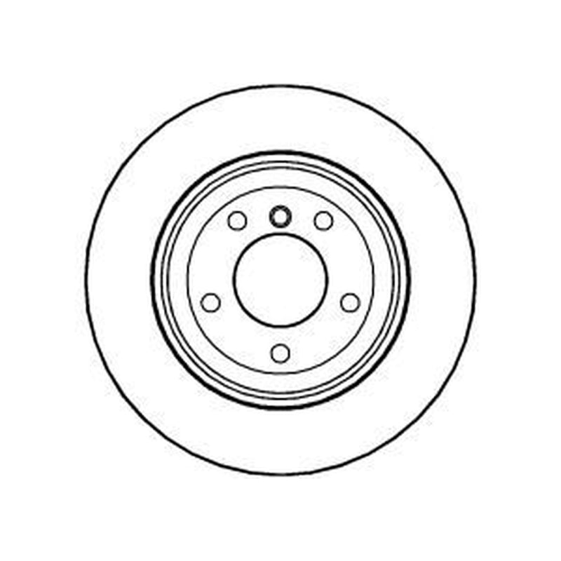Abtex 2 x Vented Rear Brake Discs BD1024V