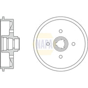 NAPA Brake Drum Assembly Rear NDR1033
