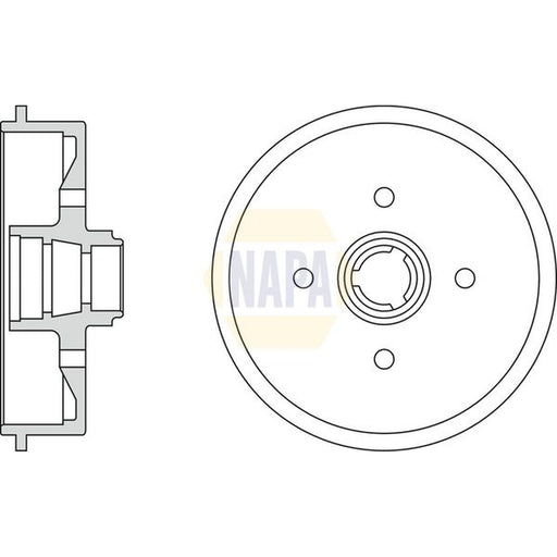 NAPA Brake Drum Assembly Rear NDR1033