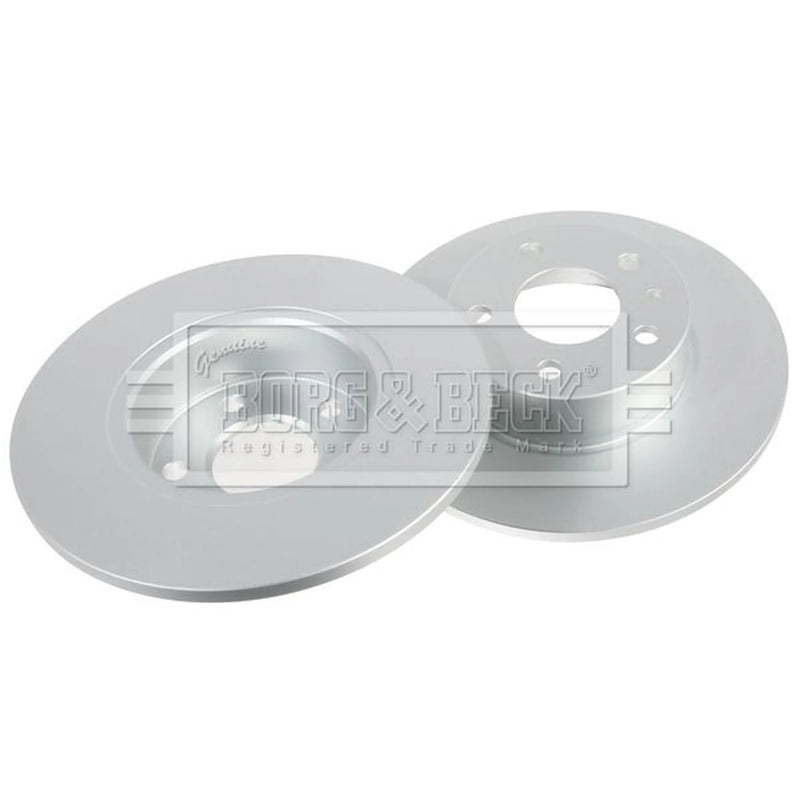 Borg & Beck 2 x Solid Rear Brake Discs BBD4913