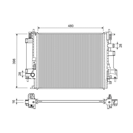 Valeo Engine Radiator 701288