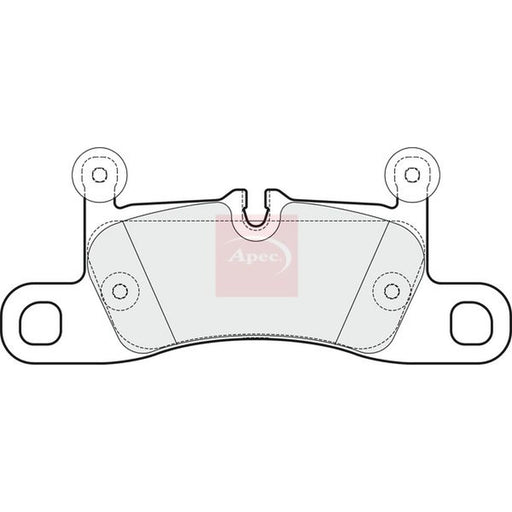 Apec Rear Brake Pad Set PAD1796