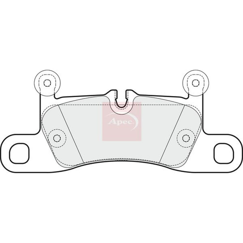 Apec Rear Brake Pad Set PAD1796
