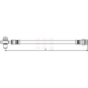 Apec Brake Hydraulic Hose Line Rear Left HOS3864