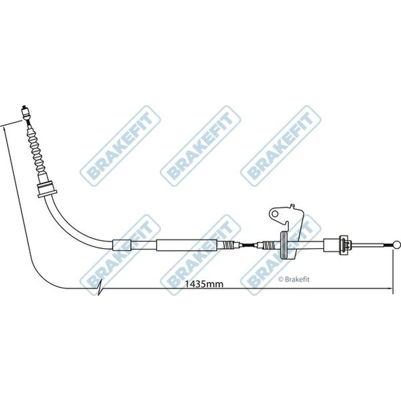 Apec Handbrake Cable Left Rear BBC3297
