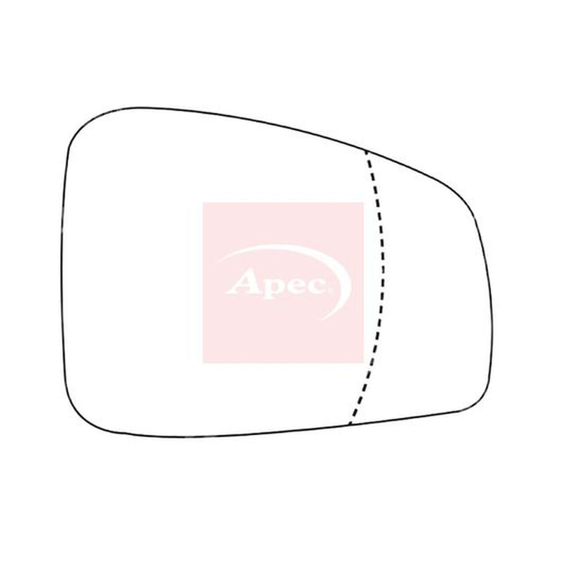 Apec Exterior Wing Mirror Glass Right AMS2258