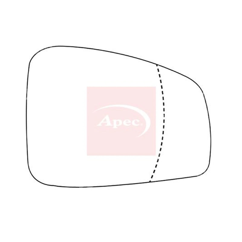 Apec Exterior Wing Mirror Glass Right AMS2258