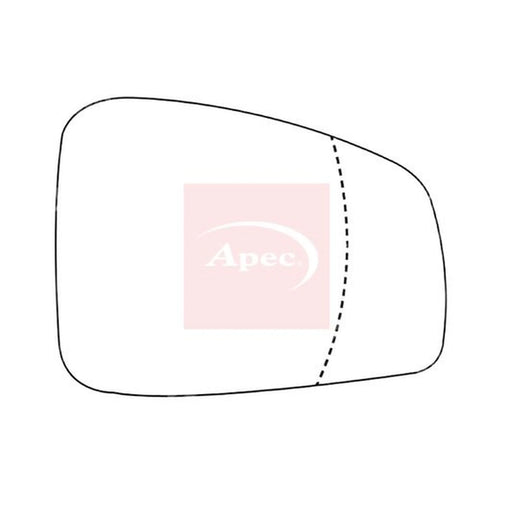 Apec Exterior Wing Mirror Glass Right AMS2258