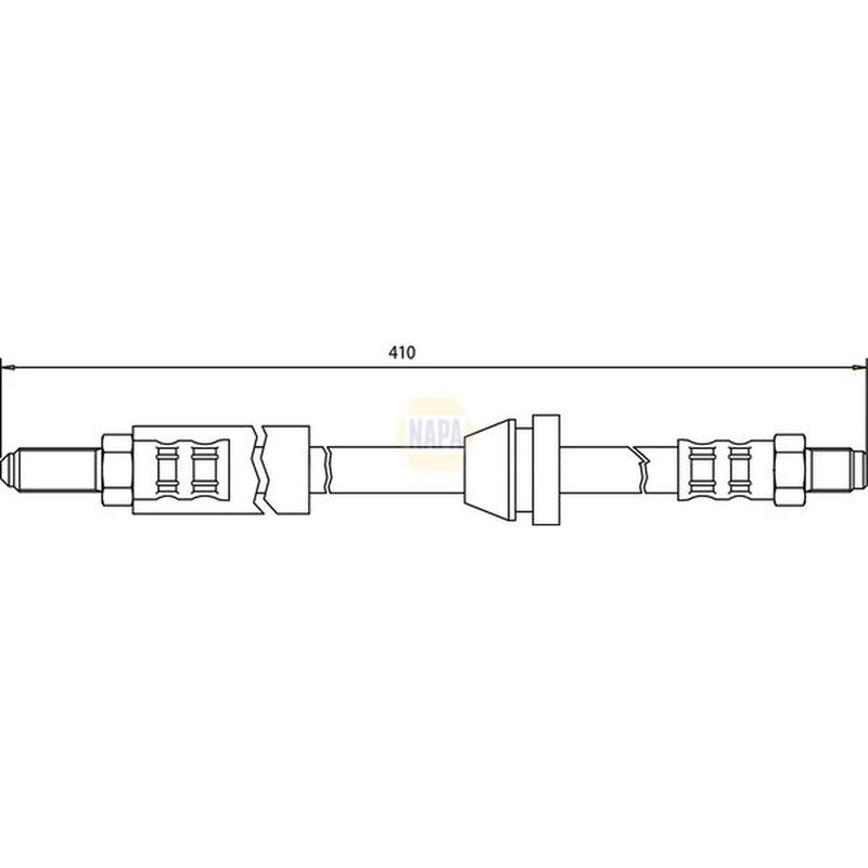 NAPA Brake Hydraulic Hose Line Front NBH1408