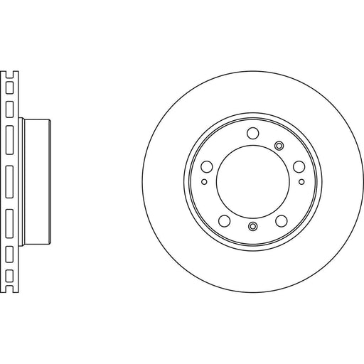 Apec Brake Disc Front Fits Porsche Boxster Cayman Drilled Version Dsk3059/Dsk306 Apec  - Town Parts