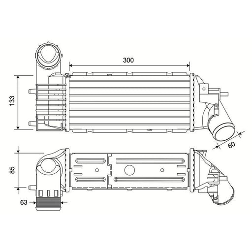 Valeo Intercooler (Charge Air Cooler) 881605