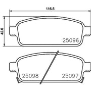 DON Rear Brake Pad Set PCP1052