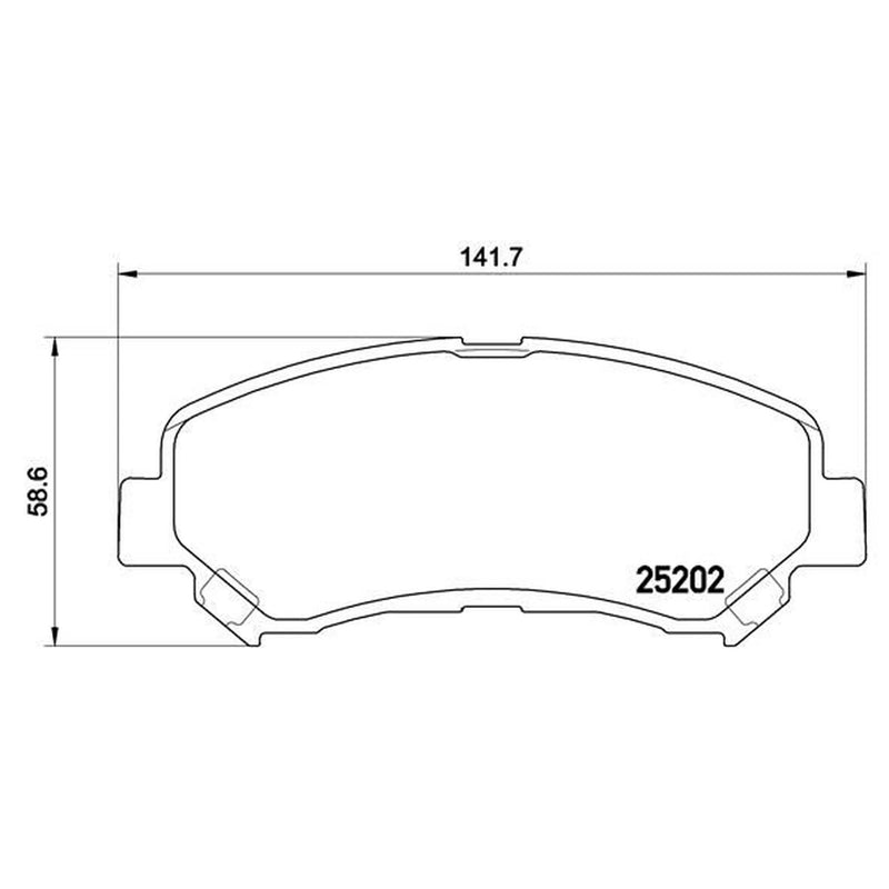 Brembo 4 x Front Brake Pad Set P79028