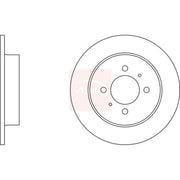 Apec 2 x Solid Rear Brake Discs DSK702