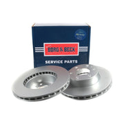 Borg & Beck 2 x Vented Front Brake Discs BBD4709