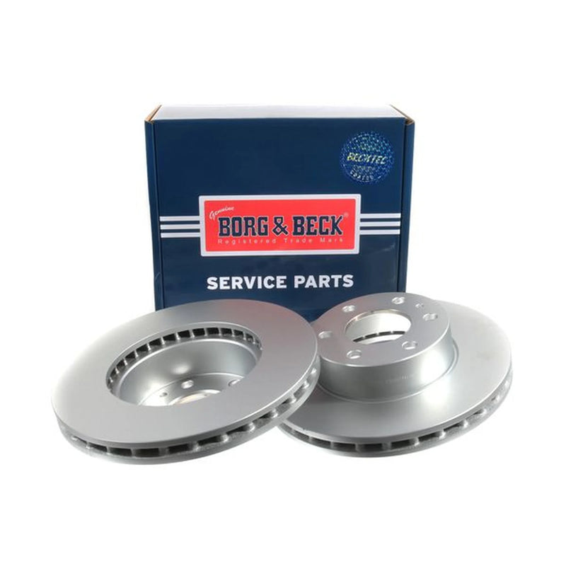 Borg & Beck 2 x Vented Front Brake Discs BBD4709