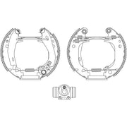 Mintex Brake Shoe Set Axle Kit MSP083