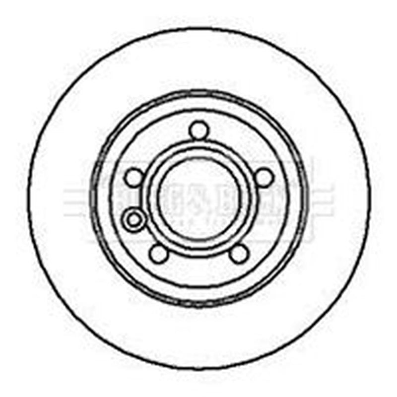 Borg & Beck 2 x Solid Rear Brake Discs BBD4213