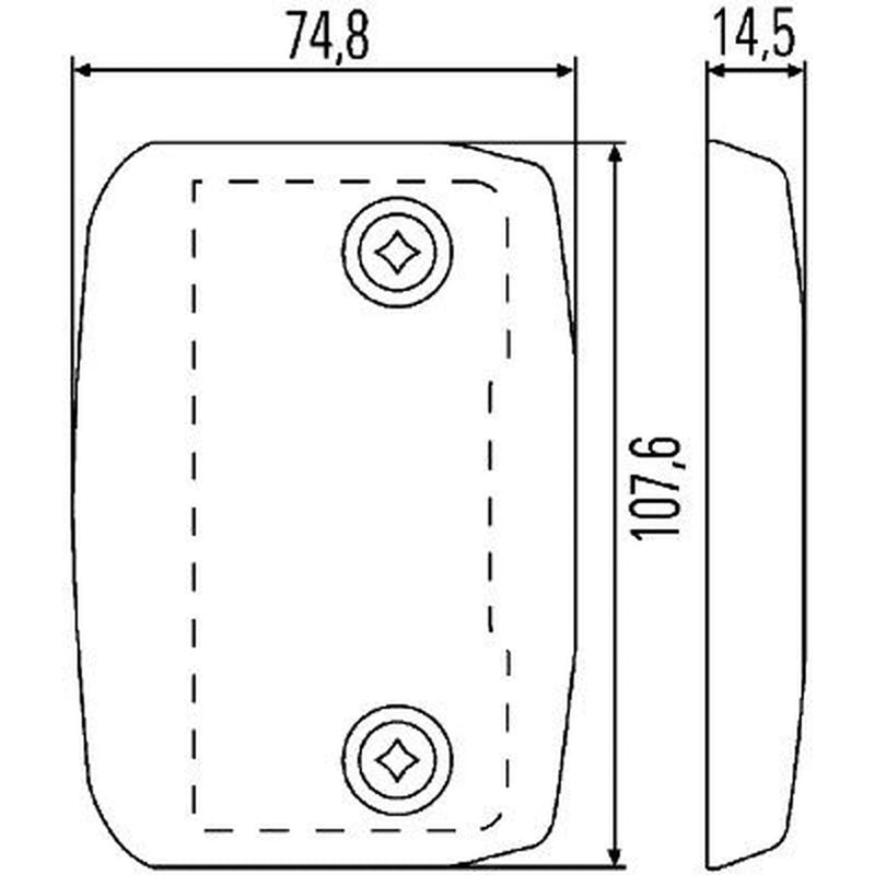 Hella Direction Indicator Light Right 2BA 008 260-001