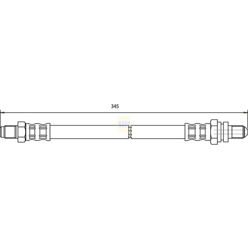 NAPA Brake Hydraulic Hose Line Rear NBH1112
