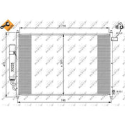 NRF Air Conditioning Condenser 35866