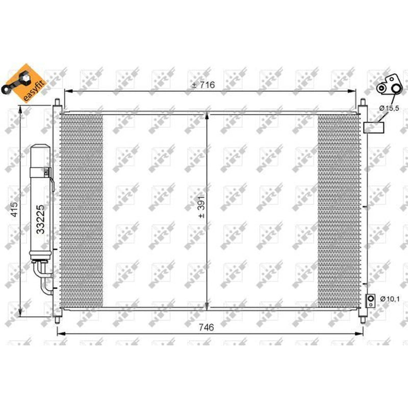 NRF Air Conditioning Condenser 35866