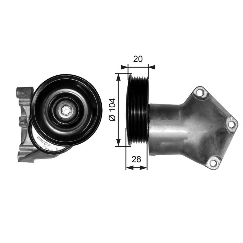 Gates Auxiliary Belt Tensioner T38202