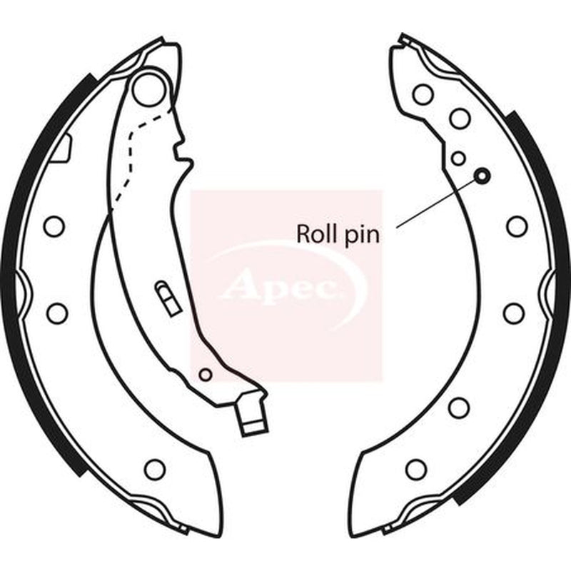 Apec Brake Shoe Set Axle Kit SHU531