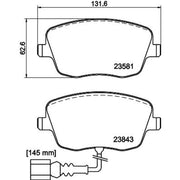 DON Front Brake Pad Set PCP1348