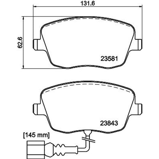 DON Front Brake Pad Set PCP1348