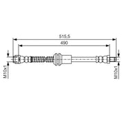 Bosch Brake Hydraulic Hose Line Front 1 987 481 721