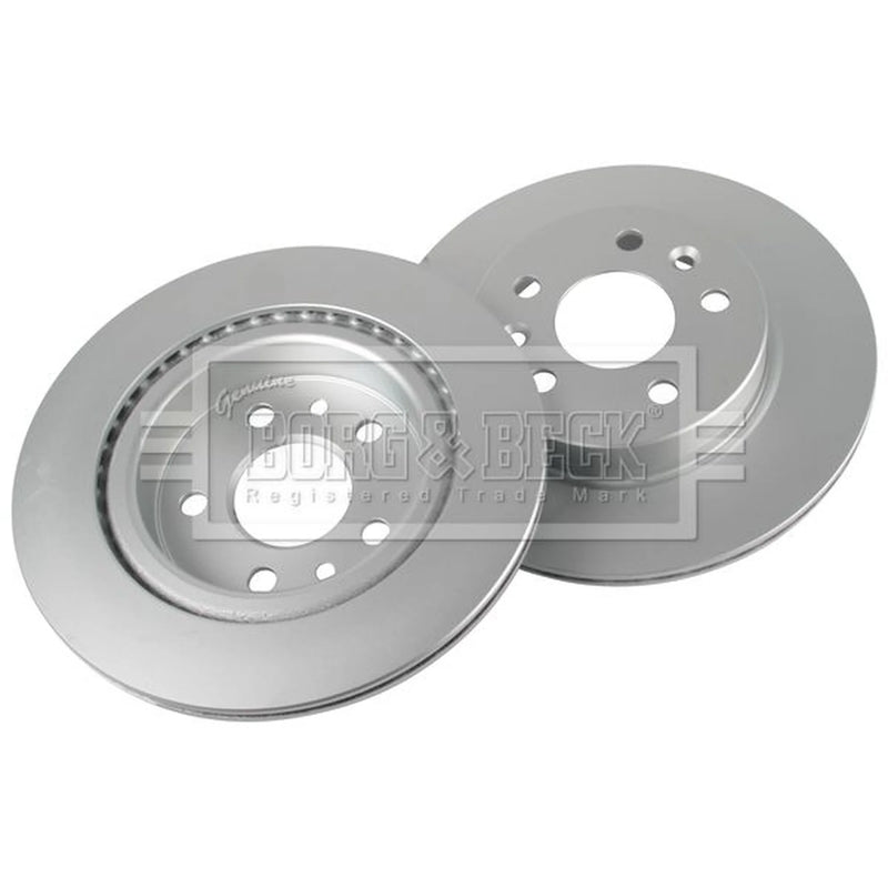 Borg & Beck 2 x Vented Rear Brake Discs BBD5678