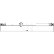 Apec Brake Hydraulic Hose Line Front HOS4037