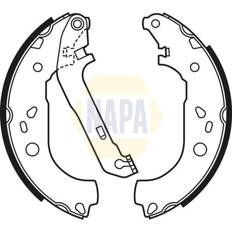 NAPA Brake Shoe Set Axle Kit NBS1057