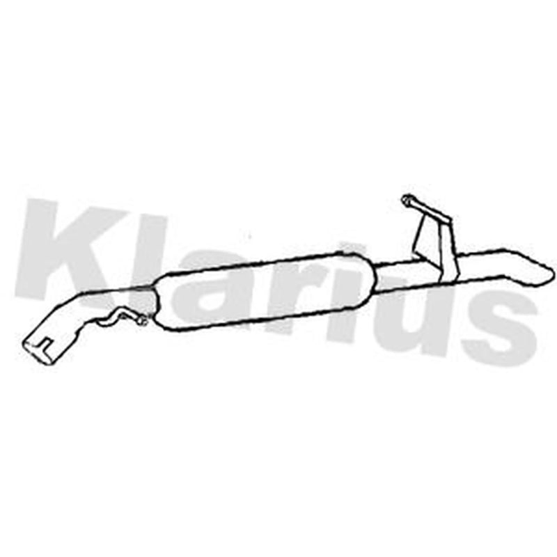 Klarius Box With Tail Pipe Rear CN796W