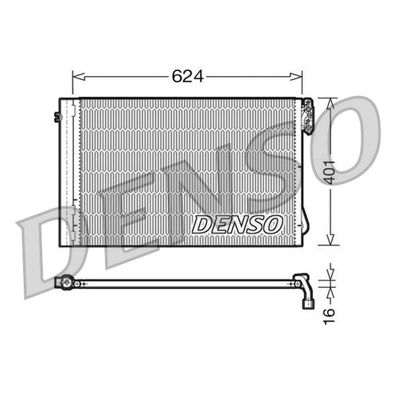 Denso Air Conditioning Condenser DCN05011