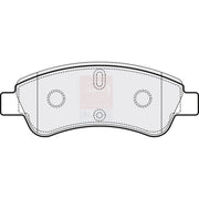 Apec Front Brake Pad Set PAD1198B