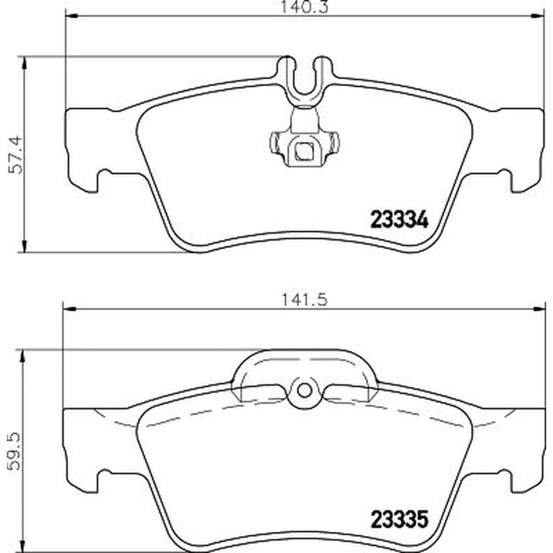 DON Rear Brake Pad Set PCP1003