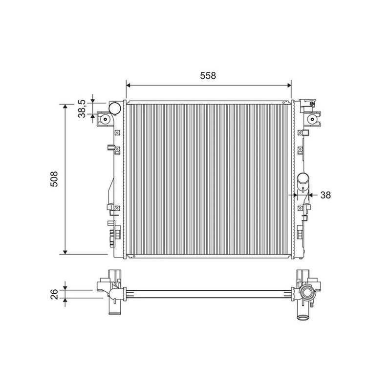 Valeo Engine Radiator 701417