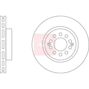 Apec 2 x Vented Front Brake Discs DSK3519